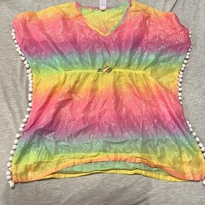 Rainbow bath ring suit cover